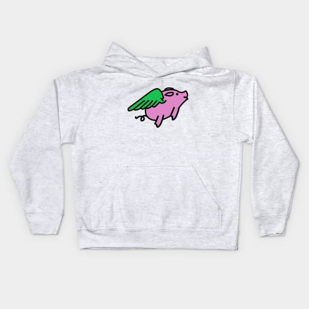 Alternative Pigs Kids Hoodie by kundesign